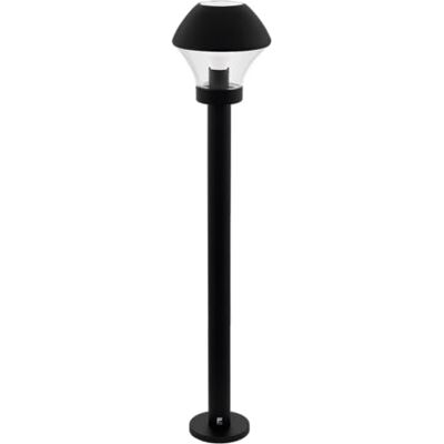 EGLO Lampadaire extérieur LED Verlucca-C, lampe sur pied connectée, éclairage d'extérieur pour jardin et terrasse, acier galvanisé noir, verre clair, noir, douille E27, IP44 EGLO Lampadaire extérieur LED Verlucca-C, lampe sur pied connectée, éclairage d'extérieur pour jardin et terrasse, acier galvanisé noir, verre clair, noir, douille E27, IP44