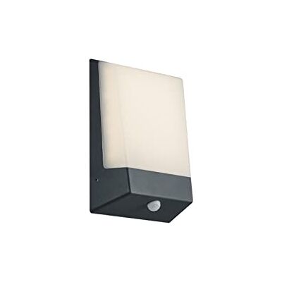 Trio Leuchten Applique murale 228669142 Kasai, aluminium anthracite, 9 W, LED, capteur crépusculaire, 5,9 x 16,1000000000000001 x 21,1 cm Trio Leuchten Applique murale 228669142 Kasai, aluminium anthracite, 9 W, LED, capteur crépusculaire, 5,9 x 16,1000000000000001 x 21,1 cm