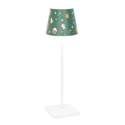 Zafferano , Lampe Poldina Pro avec Cover, Lampe de Table Rechargeable et Sans Fil avec Contrôle Tactile, Lampe d'Extérieur, Dimmer 2200-3000 K, Hauteur 38 cm, Couleur Blanc Sucreries de Noël Zafferano , Lampe Poldina Pro avec Cover, Lampe de Table Rechargeable et Sans Fil avec Contrôle Tactile, Lampe d'Extérieur, Dimmer 2200-3000 K, Hauteur 38 cm, Couleur Blanc Sucreries de Noël