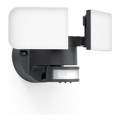 Xanlite Projecteur Mural Noir à 2 Têtes LED IP44 avec Détecteur de Mouvements Orientable Et Désactivable 2800 Lumens Équivalence 170W 6500K Blanc Froid Xanlite Projecteur Mural Noir à 2 Têtes LED IP44 avec Détecteur de Mouvements Orientable Et Désactivable 2800 Lumens Équivalence 170W 6500K Blanc Froid