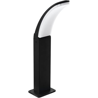 EGLO LED lampe d'extérieur Fiumicino, 1 flamme, lampe de socle en aluminium et plastique, couleur : noir, blanc, IP44 EGLO LED lampe d'extérieur Fiumicino, 1 flamme, lampe de socle en aluminium et plastique, couleur : noir, blanc, IP44