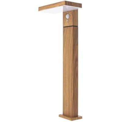 Xanlite SO1911W -SO1911W-Borne solaire-600 Lumens-IP44-Détecteur de Mouvement-3 Modes de Fonctionnement-Blanc Neutre-Aluminium + Plastique-Finitions en Bois, Noir Xanlite SO1911W -SO1911W-Borne solaire-600 Lumens-IP44-Détecteur de Mouvement-3 Modes de Fonctionnement-Blanc Neutre-Aluminium + Plastique-Finitions en Bois, Noir