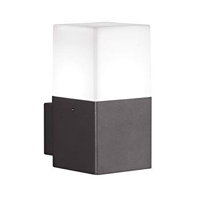 Trio , Applique, Hudson incl. 1 x LED,E14,4,0 Watt,3000K,320 Lm. Plastique, Blanc, Corps: Fonte daluminium, Anthracite L:8,5cm, H:17,0cm, P:11,0cm IP44,Montage au mur Trio , Applique, Hudson incl. 1 x LED,E14,4,0 Watt,3000K,320 Lm. Plastique, Blanc, Corps: Fonte daluminium, Anthracite L:8,5cm, H:17,0cm, P:11,0cm IP44,Montage au mur