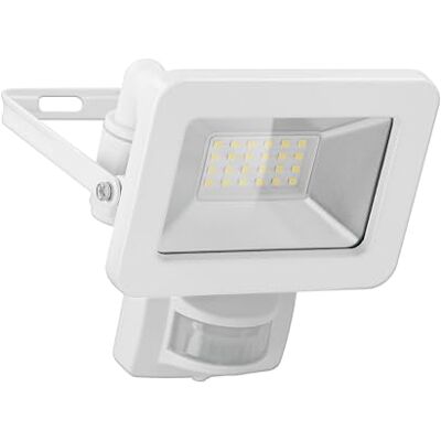 goobay Projecteur LED 53880 avec détecteur de mouvement 20 W Blanc neutre 4000 K 1700 lm Angle d'éclairage 100° Indice de protection IP65 Blanc goobay Projecteur LED 53880 avec détecteur de mouvement 20 W Blanc neutre 4000 K 1700 lm Angle d'éclairage 100° Indice de protection IP65 Blanc