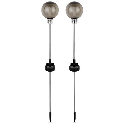 REV Bellaria Lot de 2 lampes solaires d'extérieur Design Décoration de jardin idéale pour l'extérieur IP44 Multicolore REV Bellaria Lot de 2 lampes solaires d'extérieur Design Décoration de jardin idéale pour l'extérieur IP44 Multicolore