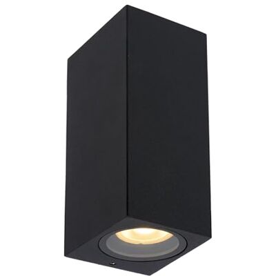 LUCIDE ZARO Spot mural/Applique mural Intérieur/Extérieur 2xGU10 (MR16) IP65 Noir LUCIDE ZARO Spot mural/Applique mural Intérieur/Extérieur 2xGU10 (MR16) IP65 Noir