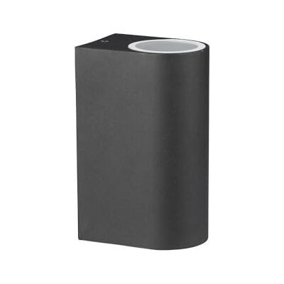 V-TAC Douille murale en aluminium rond satiné noir, Ip44 V-TAC Douille murale en aluminium rond satiné noir, Ip44
