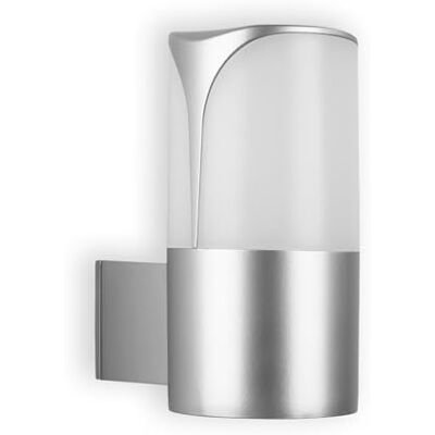 TELEFUNKEN Lampe extérieure IP44, applique murale extérieure, E27 max. 12 W, couleur argent, 180 x 90 x 140 mm (L x l x h) 320304TF TELEFUNKEN Lampe extérieure IP44, applique murale extérieure, E27 max. 12 W, couleur argent, 180 x 90 x 140 mm (L x l x h) 320304TF