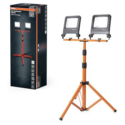 OSRAM Lampe de travail Trépied 2×50W IP65 9000lm trépied rotatif LED Worklight Tripod, Outdoor Lighting (Special), Gris foncé, 25000 h, Pack de 1 OSRAM Lampe de travail Trépied 2×50W IP65 9000lm trépied rotatif LED Worklight Tripod, Outdoor Lighting (Special), Gris foncé, 25000 h, Pack de 1