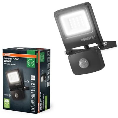 OSRAM Projecteur LED ENDURA FLOOD PC 10 W 4 000 K avec capteur gris OSRAM Projecteur LED ENDURA FLOOD PC 10 W 4 000 K avec capteur gris