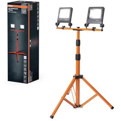 OSRAM Lampe de travail Trépied 2×30W IP65 5400lm trépied rotatif LED Worklight Tripod, Outdoor Lighting (Special), Gris foncé, 25000 h, Pack de 1 OSRAM Lampe de travail Trépied 2×30W IP65 5400lm trépied rotatif LED Worklight Tripod, Outdoor Lighting (Special), Gris foncé, 25000 h, Pack de 1