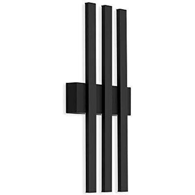 TELEFUNKEN 313305TF Applique murale extérieure 3 ampoules 12 W 1170 lm 4000 K IP44 Noir 370 x 155 x 42 mm TELEFUNKEN 313305TF Applique murale extérieure 3 ampoules 12 W 1170 lm 4000 K IP44 Noir 370 x 155 x 42 mm