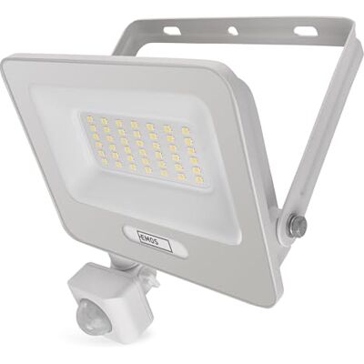 EMOS Projecteur LED en aluminium GLARO 30 W avec capteur Étanchéité IP54 pour pièces humides et extérieur Super lumineux 3 000 lm, blanc neutre 4 000 K, durée de vie 20 000 h Câble de EMOS Projecteur LED en aluminium GLARO 30 W avec capteur Étanchéité IP54 pour pièces humides et extérieur Super lumineux 3 000 lm, blanc neutre 4 000 K, durée de vie 20 000 h Câble de