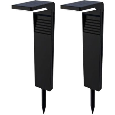 HOFTRONIC 2-pack Lampe Solaire Exterieur Eclairage IP65 etanche Chemins, Jardin, Cour, Allée, Terrasse HOFTRONIC 2-pack Lampe Solaire Exterieur Eclairage IP65 etanche Chemins, Jardin, Cour, Allée, Terrasse