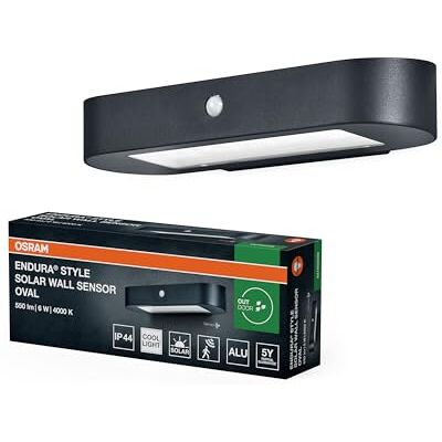 OSRAM Applique solaire ENDURA Style Oval, capteur, 4000K OSRAM Applique solaire ENDURA Style Oval, capteur, 4000K