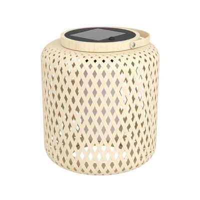 EGLO LED Lampe de table solaire Marliano, éclairage extérieur pour jardin et terrasse, déco rotin balcon tissé, luminaire d'extérieur boho, IP44 EGLO LED Lampe de table solaire Marliano, éclairage extérieur pour jardin et terrasse, déco rotin balcon tissé, luminaire d'extérieur boho, IP44