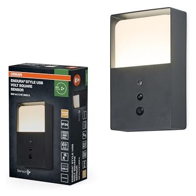 OSRAM ENDURA Style Capteur de tension USB carré IP54 Gris foncé OSRAM ENDURA Style Capteur de tension USB carré IP54 Gris foncé
