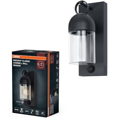 OSRAM Applique murale extérieure Gris foncé, IP65, détecteur de mouvement ENDURA Classic Cowbell IP65, Outdoor Lighting (Special), Gris foncé, 25000 h, Pack de 1 OSRAM Applique murale extérieure Gris foncé, IP65, détecteur de mouvement ENDURA Classic Cowbell IP65, Outdoor Lighting (Special), Gris foncé, 25000 h, Pack de 1