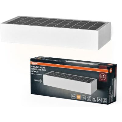 OSRAM Capteur ENDURA STYLE BRICKLUME, lampe solaire, 6W, 850lm, blanc, éclairage indirect, détecteur de mouvement, capteur de lumière du jour, IP65, température de couleur 3000K, ton blanc chaud OSRAM Capteur ENDURA STYLE BRICKLUME, lampe solaire, 6W, 850lm, blanc, éclairage indirect, détecteur de mouvement, capteur de lumière du jour, IP65, température de couleur 3000K, ton blanc chaud