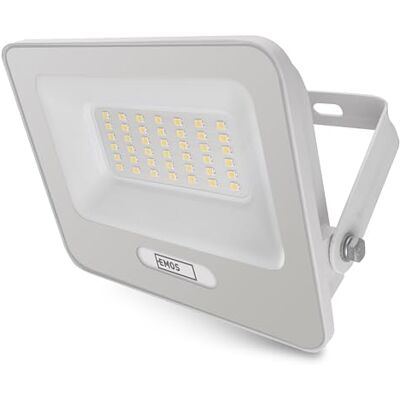 EMOS Projecteur LED en aluminium GLARO 30 W Projecteur étanche IP65 pour pièces humides et extérieur Super lumineux 3 000 lm, blanc neutre 4 000 K, durée de vie 20 000 h Câble de raccordement EMOS Projecteur LED en aluminium GLARO 30 W Projecteur étanche IP65 pour pièces humides et extérieur Super lumineux 3 000 lm, blanc neutre 4 000 K, durée de vie 20 000 h Câble de raccordement