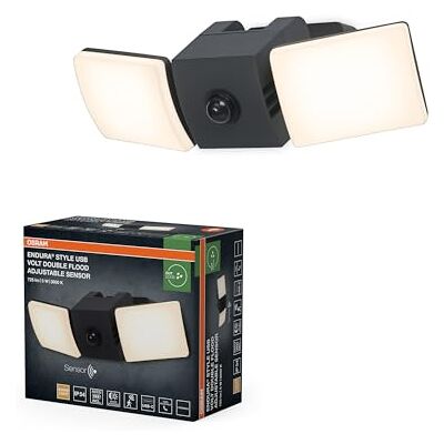 OSRAM ENDURA® Style USB Volt Flood Adjustable Sensor IP54 Dark Grey OSRAM ENDURA® Style USB Volt Flood Adjustable Sensor IP54 Dark Grey