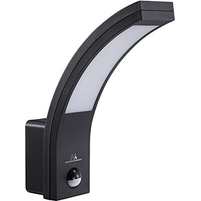 Maclean MCE244 Lampe LED avec capteur de mouvement infrarouge 140° ° 9m Portée IP54 Étanche Extérieur 10W (Noir) Maclean MCE244 Lampe LED avec capteur de mouvement infrarouge 140° ° 9m Portée IP54 Étanche Extérieur 10W (Noir)