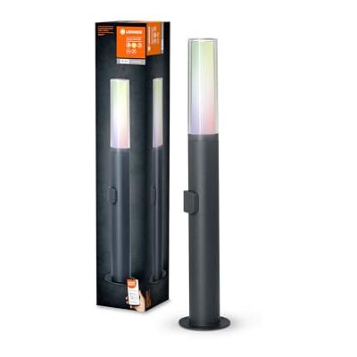 LEDVANCE Éclairage extérieur intelligent à LED, lampadaire avec technologie WiFi, lumière pour l'extérieur, couleurs RVB modifiables, gr foncé. Aluminium, 60 cm, Compatible avec Google et Alexa, FLARE LEDVANCE Éclairage extérieur intelligent à LED, lampadaire avec technologie WiFi, lumière pour l'extérieur, couleurs RVB modifiables, gr foncé. Aluminium, 60 cm, Compatible avec Google et Alexa, FLARE