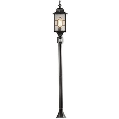 Konstsmide Milano 7249-759 Lampadaire en aluminium laqué avec protection IP43 Noir/argenté 16 x 131 cm 1 x 60 W Konstsmide Milano 7249-759 Lampadaire en aluminium laqué avec protection IP43 Noir/argenté 16 x 131 cm 1 x 60 W