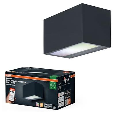 OSRAM SMART+ WiFi Brick Large Applique Murale LED Haut/Bas Gris OSRAM SMART+ WiFi Brick Large Applique Murale LED Haut/Bas Gris