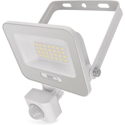 EMOS Projecteur LED en aluminium GLARO 20 W avec capteur Étanchéité IP54 pour pièces humides et extérieur Super lumineux 2 000 lm, blanc neutre 4 000 K, durée de vie 20 000 h Câble de EMOS Projecteur LED en aluminium GLARO 20 W avec capteur Étanchéité IP54 pour pièces humides et extérieur Super lumineux 2 000 lm, blanc neutre 4 000 K, durée de vie 20 000 h Câble de