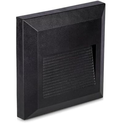V-TAC Spot LED carré noir 2 W, extérieur V-TAC Spot LED carré noir 2 W, extérieur