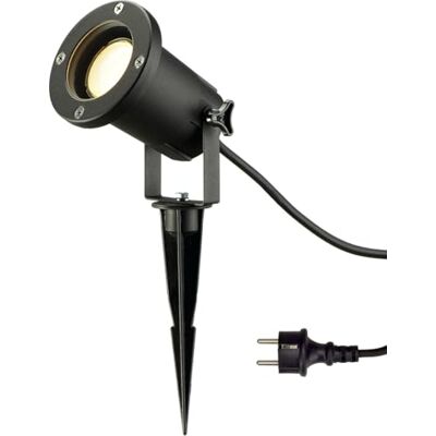 SLV Projecteur extérieur Nautilus de Spike ESL noire, 227.410 économie d'énergie GU10 Noir SLV Projecteur extérieur Nautilus de Spike ESL noire, 227.410 économie d'énergie GU10 Noir