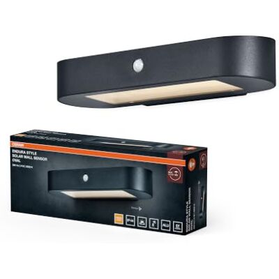 OSRAM Applique solaire ENDURA Style ovale, capteur, 3000K ENDURA Style Solar Oval, Outdoor Lanterns, Noir, 25000 h, Pack de 1 OSRAM Applique solaire ENDURA Style ovale, capteur, 3000K ENDURA Style Solar Oval, Outdoor Lanterns, Noir, 25000 h, Pack de 1