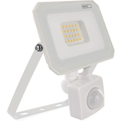 EMOS SIMPO Projecteur LED 20 W avec détecteur de mouvement, super lumineux, 2000 lm, étanche IP44, pour pièces humides ou extérieures, blanc neutre 4000 K, durée de vie 15 000 heures, câble de EMOS SIMPO Projecteur LED 20 W avec détecteur de mouvement, super lumineux, 2000 lm, étanche IP44, pour pièces humides ou extérieures, blanc neutre 4000 K, durée de vie 15 000 heures, câble de