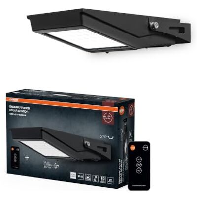 OSRAM Projecteur solaire ENDURA Flood 840 10W ENDURA Flood Solar, Outdoor Lanterns, Noir, 36000 h, Pack de 1 OSRAM Projecteur solaire ENDURA Flood 840 10W ENDURA Flood Solar, Outdoor Lanterns, Noir, 36000 h, Pack de 1