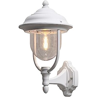 Konstsmide Parma 7223-250 Applique Murale Lampe Exterieur en Aluminium Laqué IP43 Blanc Mat 24 x 26 x 43 cm 1 x 75 W Konstsmide Parma 7223-250 Applique Murale Lampe Exterieur en Aluminium Laqué IP43 Blanc Mat 24 x 26 x 43 cm 1 x 75 W