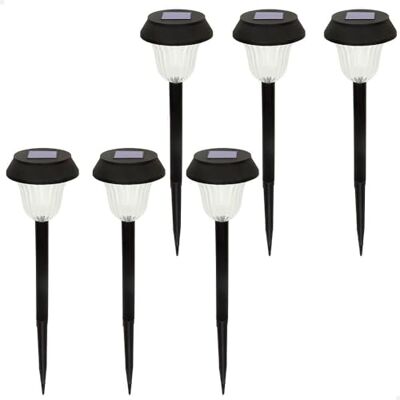 Aktive Pack 6 Lumières Solaires Extérieures LED Blanches - Éclairage Solaire d'Extérieur Aktive Pack 6 Lumières Solaires Extérieures LED Blanches - Éclairage Solaire d'Extérieur