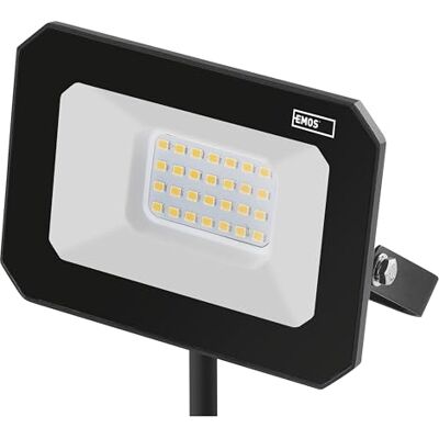 EMOS SIMPO Projecteur LED 20 W étanche IP65 pour pièces humides ou extérieures, super lumineux, 2000 lm, blanc neutre 4000 K, durée de vie 25 000 heures, câble de raccordement de 20 cm inclus EMOS SIMPO Projecteur LED 20 W étanche IP65 pour pièces humides ou extérieures, super lumineux, 2000 lm, blanc neutre 4000 K, durée de vie 25 000 heures, câble de raccordement de 20 cm inclus