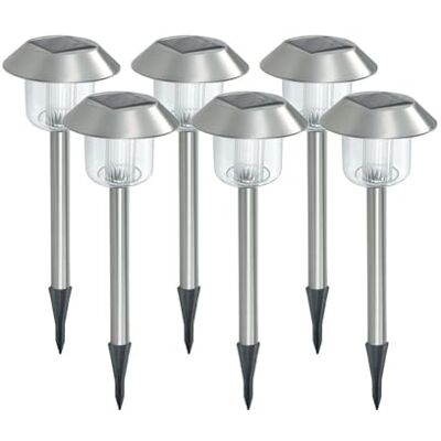 Xanlite PACK6SO1017 -PACK6SO1017-Pack de 6 balises solaires-LED-RVB-Autonomie 8 h-IP44-Blanc, Blanc Xanlite PACK6SO1017 -PACK6SO1017-Pack de 6 balises solaires-LED-RVB-Autonomie 8 h-IP44-Blanc, Blanc