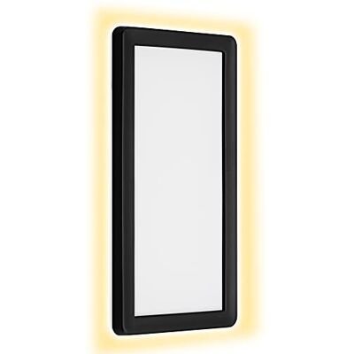 TELEFUNKEN Applique murale extérieure LED 1 ampoule, effet rétro-éclairage, 16 W, 2000 lumens, 4000 K, IP44, blanc et noir, rectangulaire, 280 x 150 x 28 mm (L x l x h) TELEFUNKEN Applique murale extérieure LED 1 ampoule, effet rétro-éclairage, 16 W, 2000 lumens, 4000 K, IP44, blanc et noir, rectangulaire, 280 x 150 x 28 mm (L x l x h)
