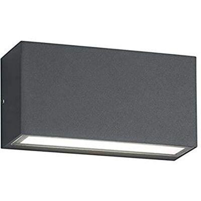 Trio Leuchten Trent 226960242 Applique murale d'extérieur en aluminium Anthracite 10 W Trio Leuchten Trent 226960242 Applique murale d'extérieur en aluminium Anthracite 10 W