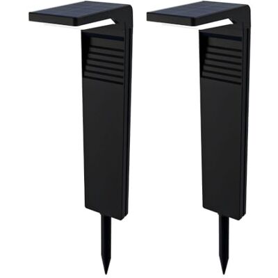 HOFTRONIC 2-pack Lampe Solaire Exterieur Eclairage IP65 etanche Chemins, Jardin, Cour, Allée, Terrasse HOFTRONIC 2-pack Lampe Solaire Exterieur Eclairage IP65 etanche Chemins, Jardin, Cour, Allée, Terrasse