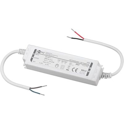 goobay Transformateur LED 12 V (DC), 60 W, IP67, non dimmable, bloc d'alimentation 12 V, transformateur pour extérieur et pièces humides, idéal pour éclairage de salle de bain, jardin, étang et goobay Transformateur LED 12 V (DC), 60 W, IP67, non dimmable, bloc d'alimentation 12 V, transformateur pour extérieur et pièces humides, idéal pour éclairage de salle de bain, jardin, étang et