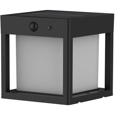 Lumisky Borne lumineuse carré avec détecteur de mouvement PILARO BLACK LED blanc chaud 15cm Lumisky Borne lumineuse carré avec détecteur de mouvement PILARO BLACK LED blanc chaud 15cm