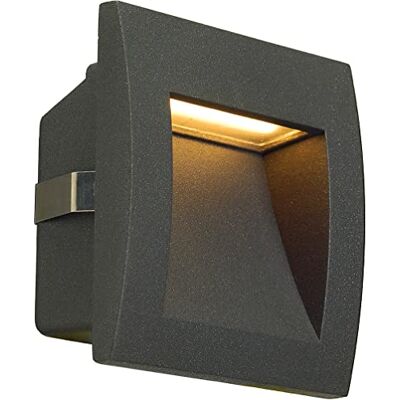 SLV DOWNUNDER OUT S Wandeinbauleuchte, LED, 3000K, anthrazit (233605) SLV DOWNUNDER OUT S Wandeinbauleuchte, LED, 3000K, anthrazit (233605)