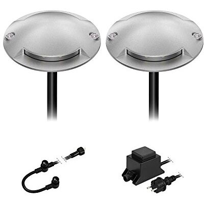 ledscom.de Lampadaire LED Bunda, 2 lampes, pour l'extérieur, passable, blanc chaud, lot de 2 ledscom.de Lampadaire LED Bunda, 2 lampes, pour l'extérieur, passable, blanc chaud, lot de 2