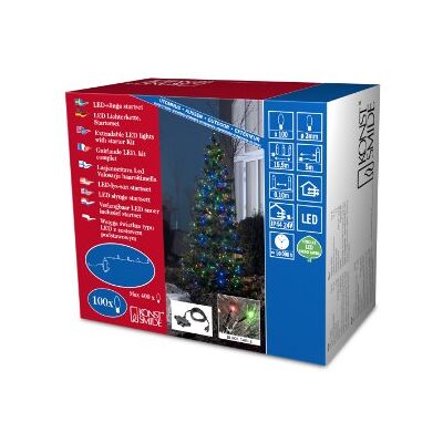 Konstsmide 3656-500 Système Compact Kit de Base Guirlande + Transfo et Répartiteur + 100 Micro LED Multicolores 24 V Konstsmide 3656-500 Système Compact Kit de Base Guirlande + Transfo et Répartiteur + 100 Micro LED Multicolores 24 V