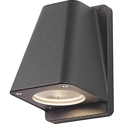SLV Wallyx Down-Light pour un éclairage extérieur efficace des murs et des entrées de la maison, spot LED, spot mural, lampe de jardin, lampadaire GU10, anthracite, IP44 SLV Wallyx Down-Light pour un éclairage extérieur efficace des murs et des entrées de la maison, spot LED, spot mural, lampe de jardin, lampadaire GU10, anthracite, IP44