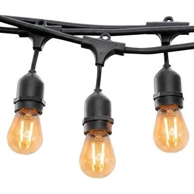 Lumisky Guirlande lumineuse raccordable d'extérieur 10 ampoules à filament douille E27 LED blanc chaud MAFY LIGHT CONNECTABLE 6m Lumisky Guirlande lumineuse raccordable d'extérieur 10 ampoules à filament douille E27 LED blanc chaud MAFY LIGHT CONNECTABLE 6m