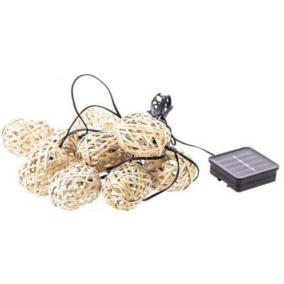 Xanlite GRL5NAT Guirlande solaire Naturelle 5m IP44-10 Ampoules Rotin Xanlite GRL5NAT Guirlande solaire Naturelle 5m IP44-10 Ampoules Rotin